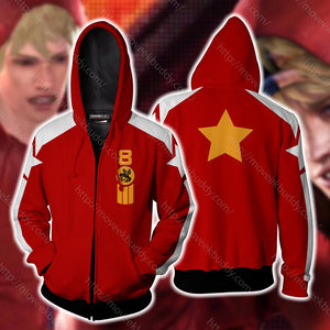 Tekken Slim Bob Cosplay Zip Up Hoodie Jacket