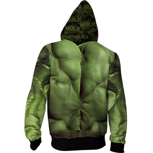 Hulk Cosplay Zip Up Hoodie Jacket