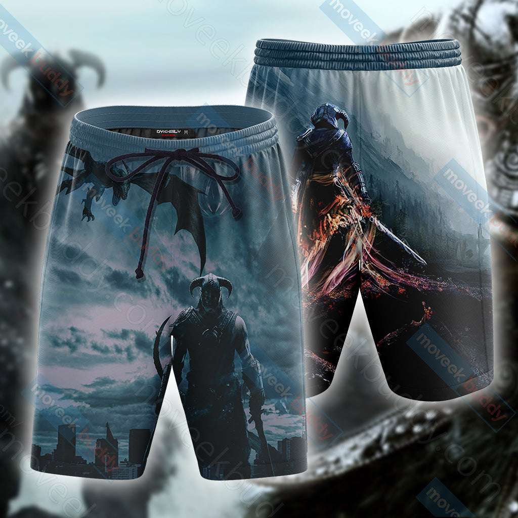 The Elder Scrolls V: Skyrim-Dovahkiin Beach Shorts