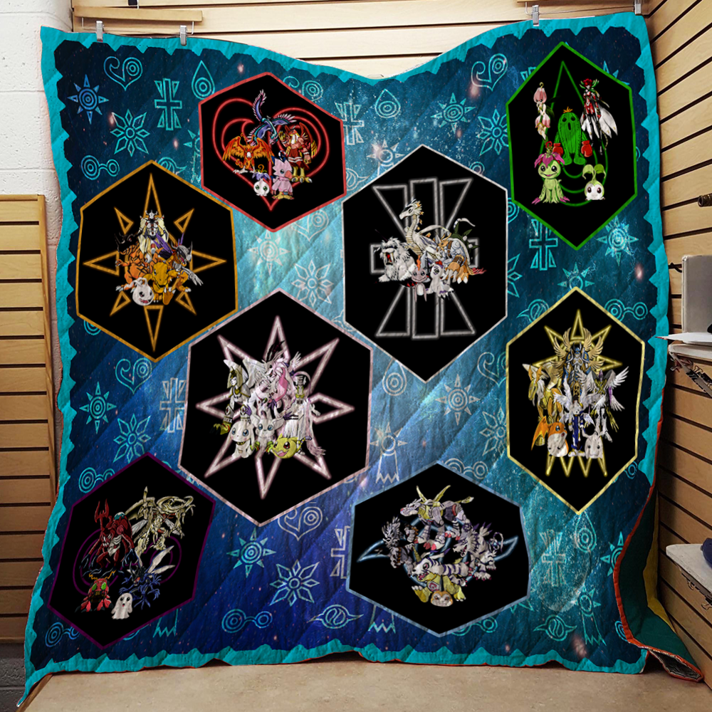 Digimon New 3D Quilt Blanket