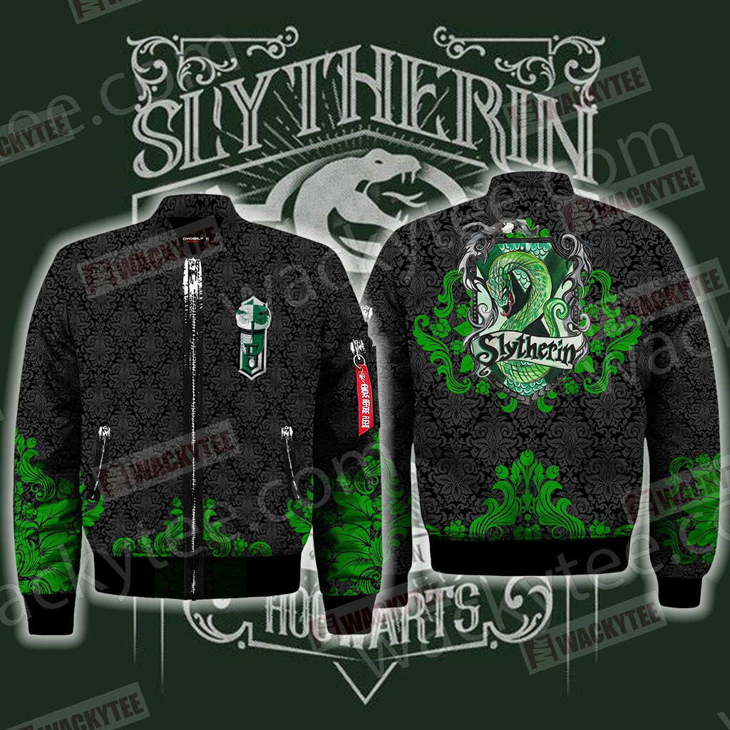 Cunning Like A Slytherin Harry Potter Wacky Style Bomber Jacket