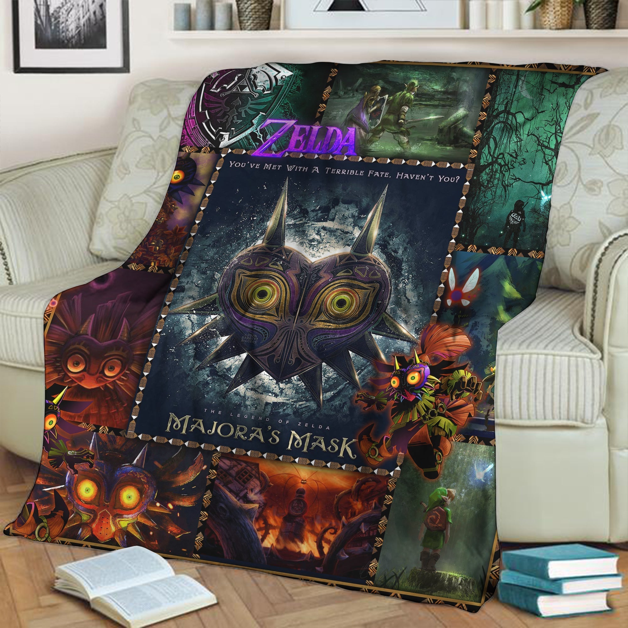 The Legend Of Zelda Majora's Mask 3D Throw Blanket