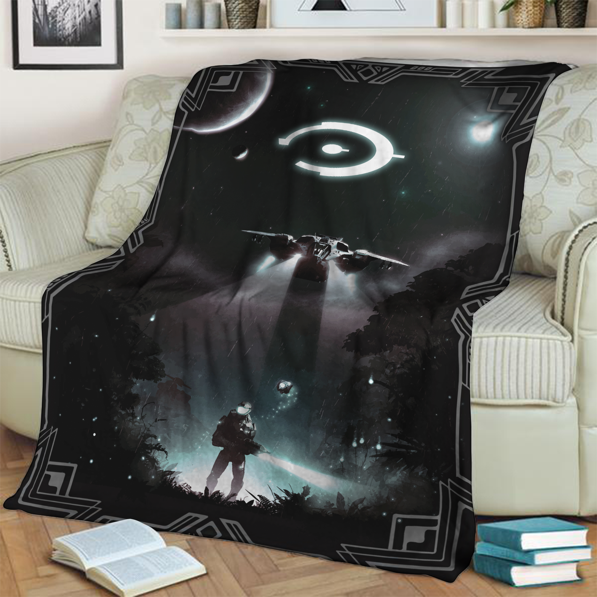 Halo3D Throw Blanket