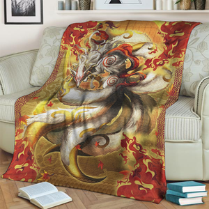 Nine Tail Okami Fox 3D Throw Blanket