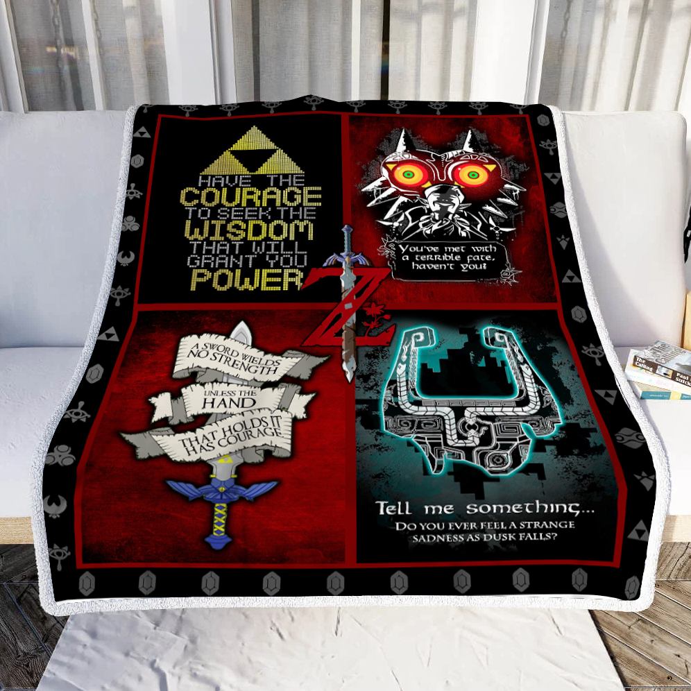 The Legend Of Zelda Quotes 3D Throw Blanket