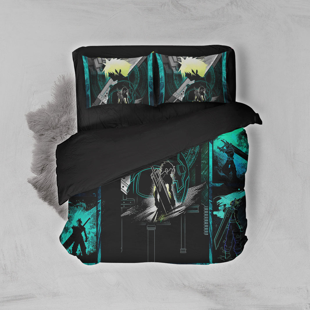 Final Fantasy Cloud Strife 3D Bed Set