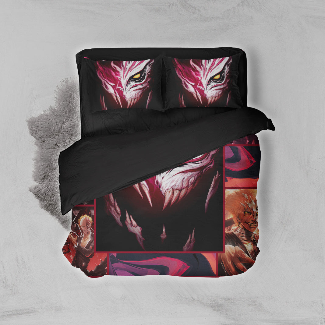 Bleach Ichigo Kurosaki Mask 3D Bed Set