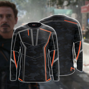 Tony Stark Iron Man Cosplay 3D Long Sleeve Shirt