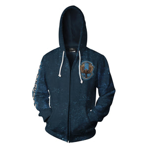 Ravenclaw Logo (Harry Potter) 3D Zip Up Hoodie