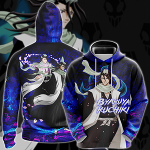 Bleach Byakuya Kuchiki Anime Manga 3D All Over Print T-shirt Tank Top Zip Hoodie Pullover Hoodie Hawaiian Shirt Beach Shorts Jogger