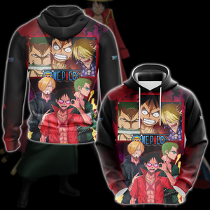 One Piece Luffy Sanji Zoro Anime Manga 3D All Over Print T-shirt Tank Top Zip Hoodie Pullover Hoodie Hawaiian Shirt Beach Shorts Jogger