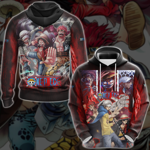 One Piece Luffy Kid Law Anime Manga 3D All Over Print T-shirt Tank Top Zip Hoodie Pullover Hoodie Hawaiian Shirt Beach Shorts Jogger