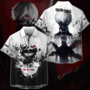 Tokyo Ghoul Anime Anime Manga 3D All Over Printed T-shirt Tank Top Zip Hoodie Pullover Hoodie Hawaiian Shirt Beach Shorts Jogger