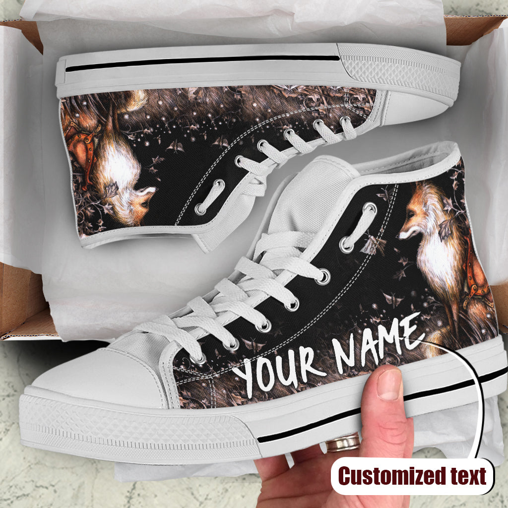 Aesthetic Fox-Customized High Top Shoes
