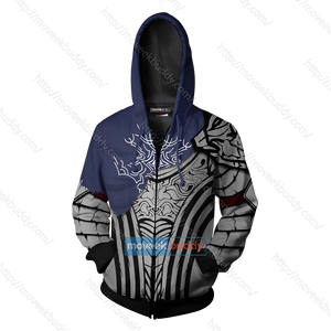 Dark Souls Knight Artorias Cosplay Zip Up Hoodie Jacket