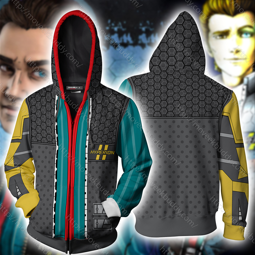 Borderlands Rhys Cosplay Zip Up Hoodie Jacket