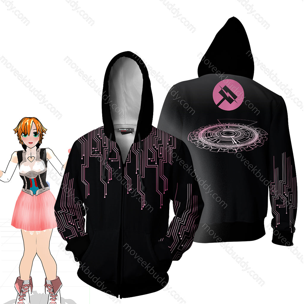 RWBY Team JNPR Nora Valkyrie Zip Up Hoodie