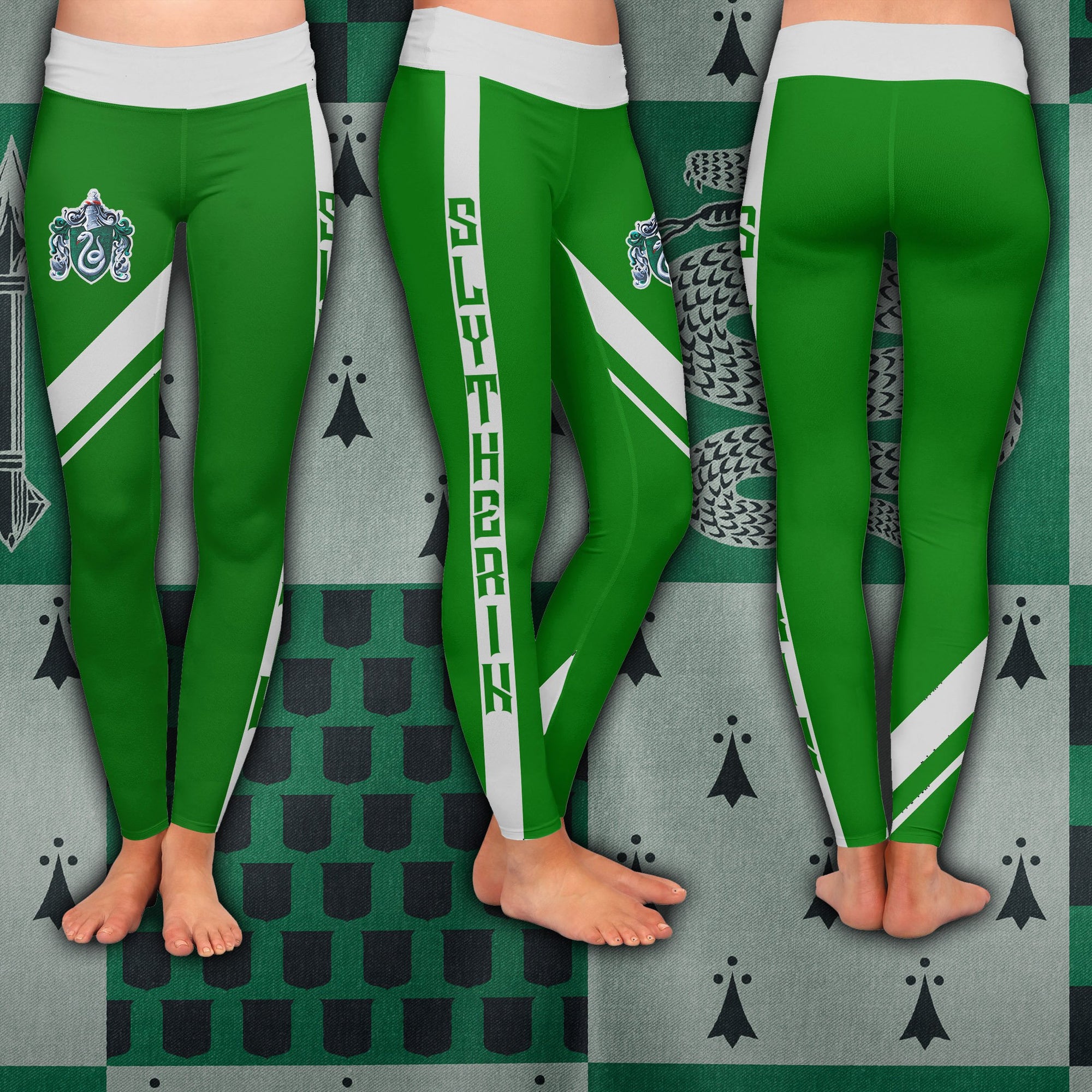 Slytherin House (Harry Potter) 3D Leggings