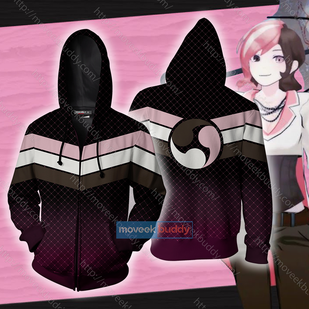 RWBY Neo Neopolitan Cosplay Zip Up Hoodie