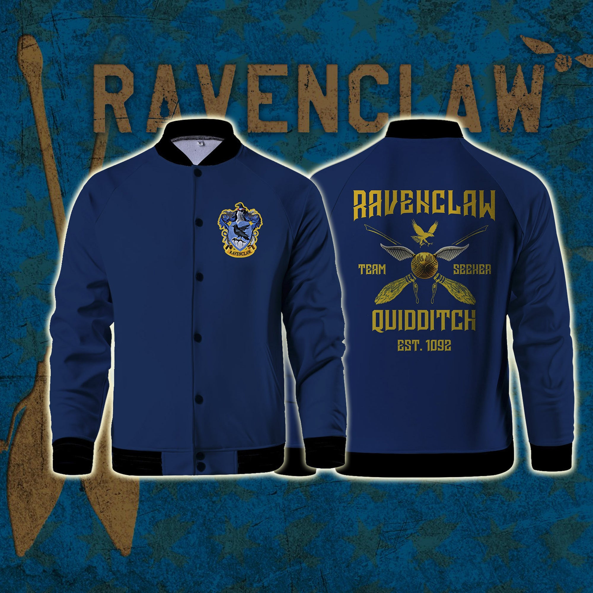 Ravenclaw Quidditch Team Harry Potter Baseball Jacket