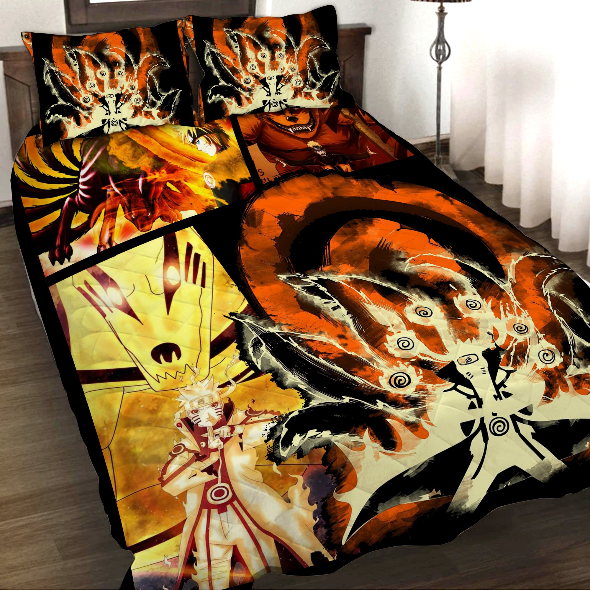 Naruto Hokage 3D Quilt Bed Set