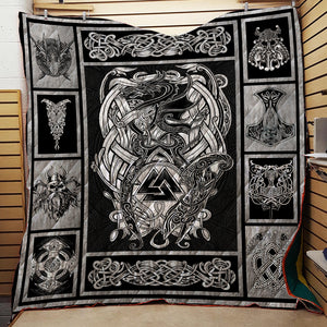 Viking Symbols Fox 3D Quilt Set Media 1 of 2