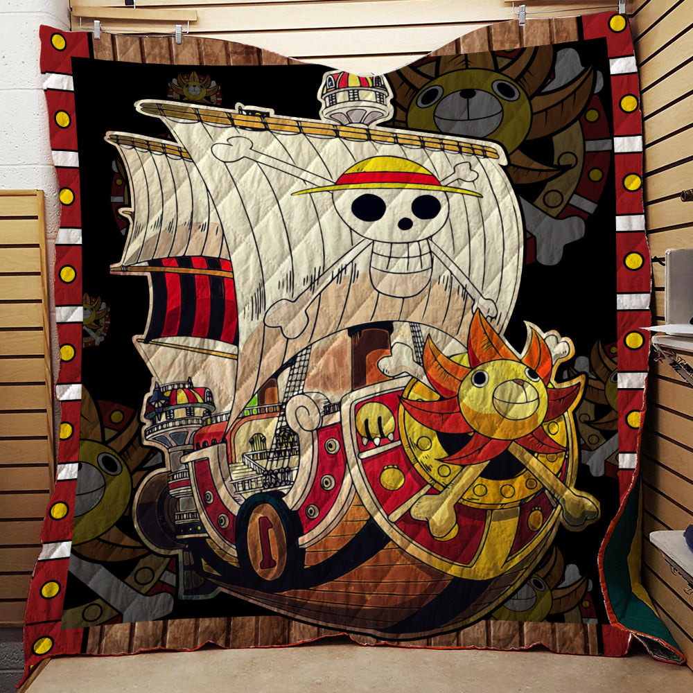 One Piece Luffy's Thousand Sunny Ship 3D Quilt Blanket