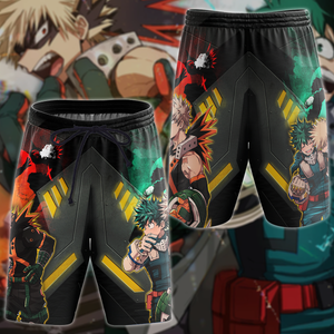 My Hero Academia: Deku x Bakugo 3D All Over Print T-shirt Tank Top Zip Hoodie Pullover Hoodie Hawaiian Shirt Beach Shorts Jogger