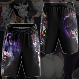 Overlord Ainz Ooal Gown and Albedo Anime Manga 3D All Over Print T-shirt Tank Top Zip Hoodie Pullover Hoodie Hawaiian Shirt Beach Shorts Jogger