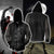 Spider-Man Noir Cosplay Zip Up Hoodie Jacket