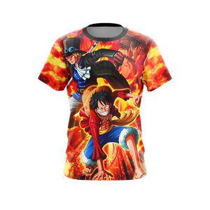 One Piece - Luffy, Sabo, Ace Unisex 3D T-shirt