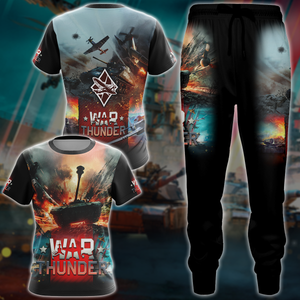 War Thunder Video Game 3D All Over Printed T-shirt Tank Top Zip Hoodie Pullover Hoodie Hawaiian Shirt Beach Shorts Jogger