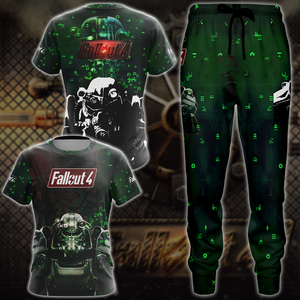 Fallout 4 Video Game 3D All Over Print T-shirt Tank Top Zip Hoodie Pullover Hoodie Hawaiian Shirt Beach Shorts Jogger