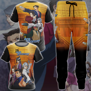 Ace Attorney Anime Manga 3D All Over Printed T-shirt Tank Top Zip Hoodie Pullover Hoodie Hawaiian Shirt Beach Shorts Jogger