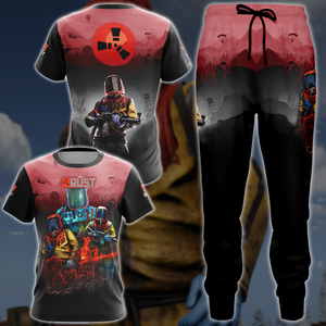 Rust Video Game 3D All Over Printed T-shirt Tank Top Zip Hoodie Pullover Hoodie Hawaiian Shirt Beach Shorts Jogger