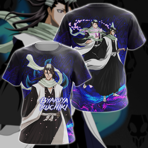 Bleach Byakuya Kuchiki Anime Manga 3D All Over Print T-shirt Tank Top Zip Hoodie Pullover Hoodie Hawaiian Shirt Beach Shorts Jogger