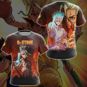 Dr. Stone Anime Manga 3D All Over Print T-shirt Tank Top Zip Hoodie Pullover Hoodie Hawaiian Shirt Beach Shorts Jogger