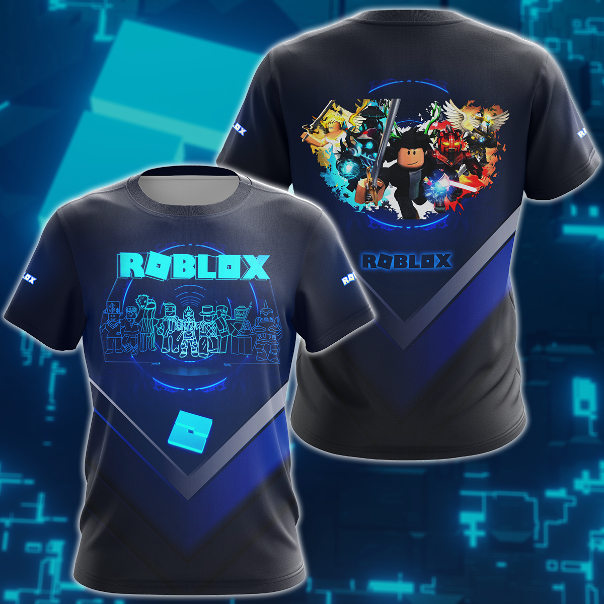 Roblox Video Game 3D All Over Print T-shirt Tank Top Zip Hoodie Pullover Hoodie Hawaiian Shirt Beach Shorts Jogger