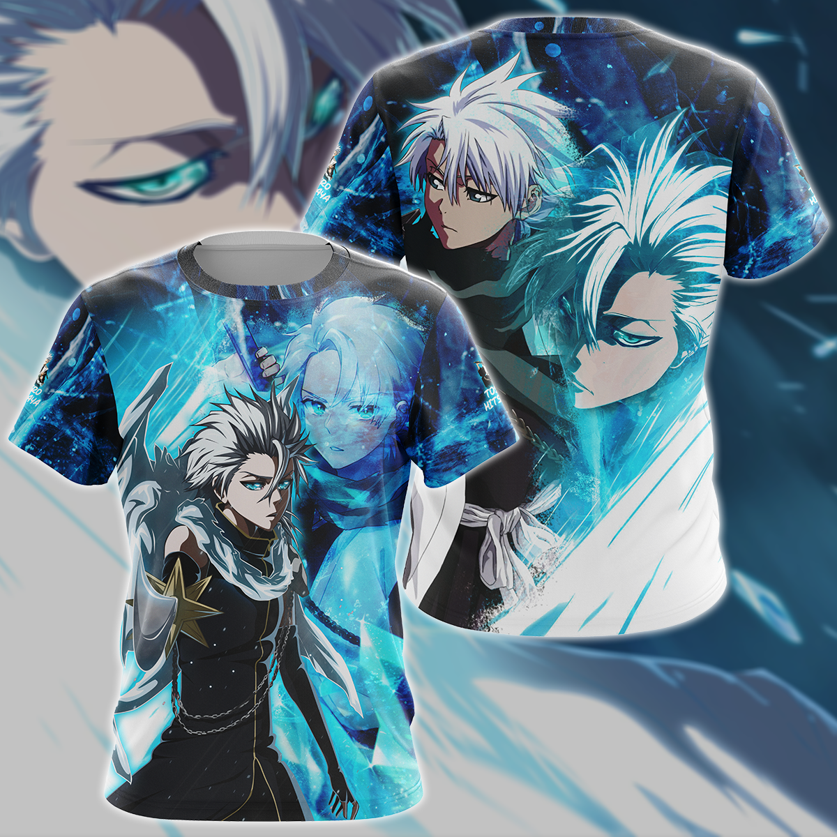 Bleach Toshiro Hitsugaya Anime Manga 3D All Over Print T-shirt Tank Top Zip Hoodie Pullover Hoodie Hawaiian Shirt Beach Shorts Jogger