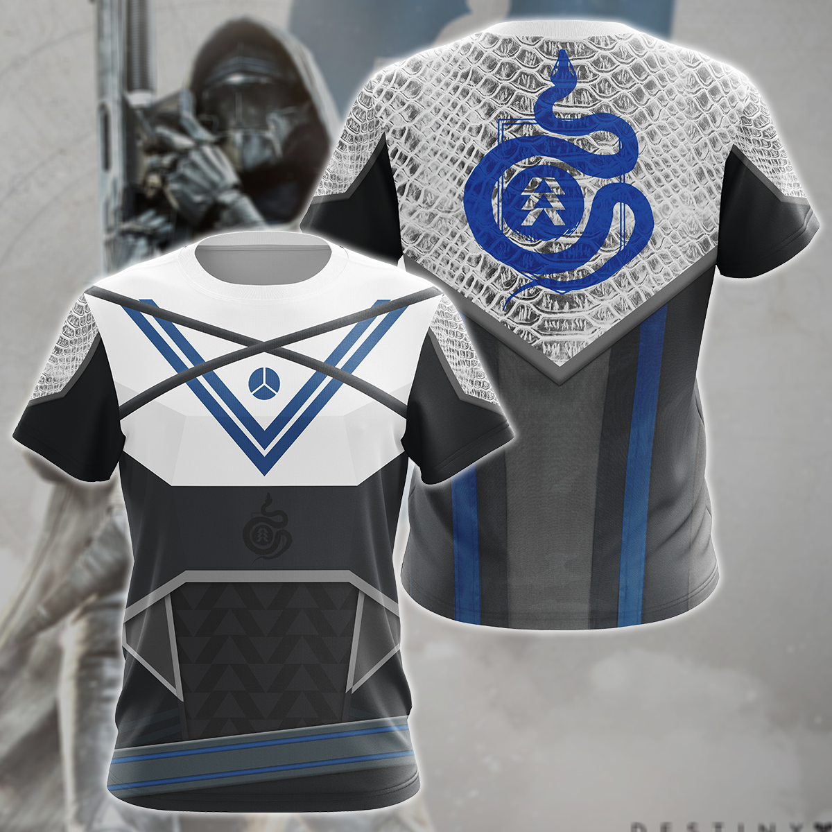 Destiny 2 Hunter Video Game 3D All Over Print T-shirt Tank Top Zip Hoodie Pullover Hoodie Hawaiian Shirt Beach Shorts Jogger