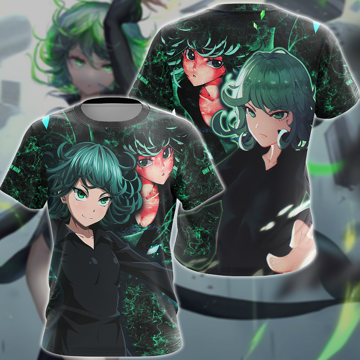 One Punch Man Tatsumaki 3D All Over Print T-shirt Tank Top Zip Hoodie Pullover Hoodie Hawaiian Shirt Beach Shorts Jogger