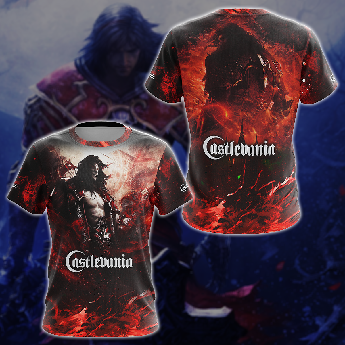 Castlevania Video Game 3D All Over Printed T-shirt Tank Top Zip Hoodie Pullover Hoodie Hawaiian Shirt Beach Shorts Jogger