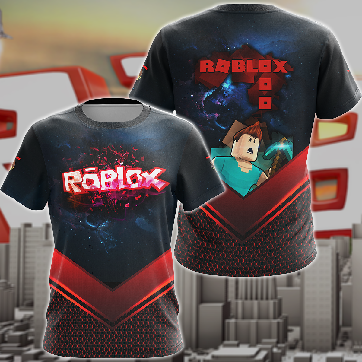 Roblox Video Game 3D All Over Print T-shirt Tank Top Zip Hoodie Pullover Hoodie Hawaiian Shirt Beach Shorts Jogger