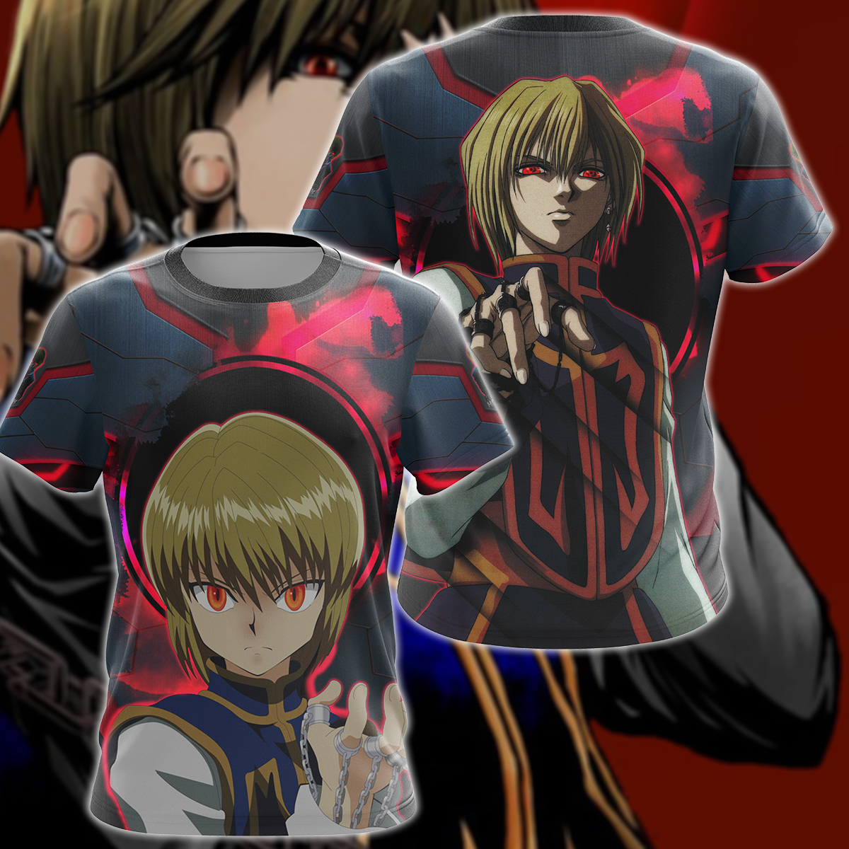 Hunter x Hunber Kurapika 3D All Over Print T-shirt Tank Top Zip Hoodie Pullover Hoodie Hawaiian Shirt Beach Shorts Jogger