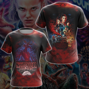 Stranger Things TV Series 3D All Over Print T-shirt Tank Top Zip Hoodie Pullover Hoodie Hawaiian Shirt Beach Shorts Jogger