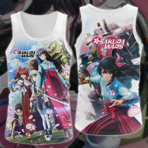 Sakura Wars Video Game 3D All Over Printed T-shirt Tank Top Zip Hoodie Pullover Hoodie Hawaiian Shirt Beach Shorts Jogger