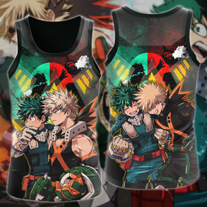 My Hero Academia: Deku x Bakugo 3D All Over Print T-shirt Tank Top Zip Hoodie Pullover Hoodie Hawaiian Shirt Beach Shorts Jogger