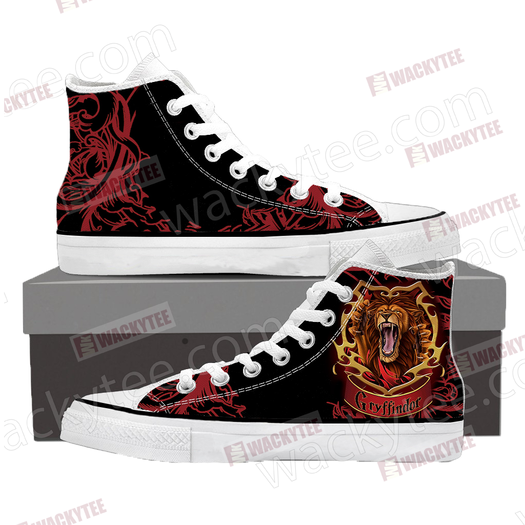 Brave Like A Gryffindor Harry Potter High Top Shoes