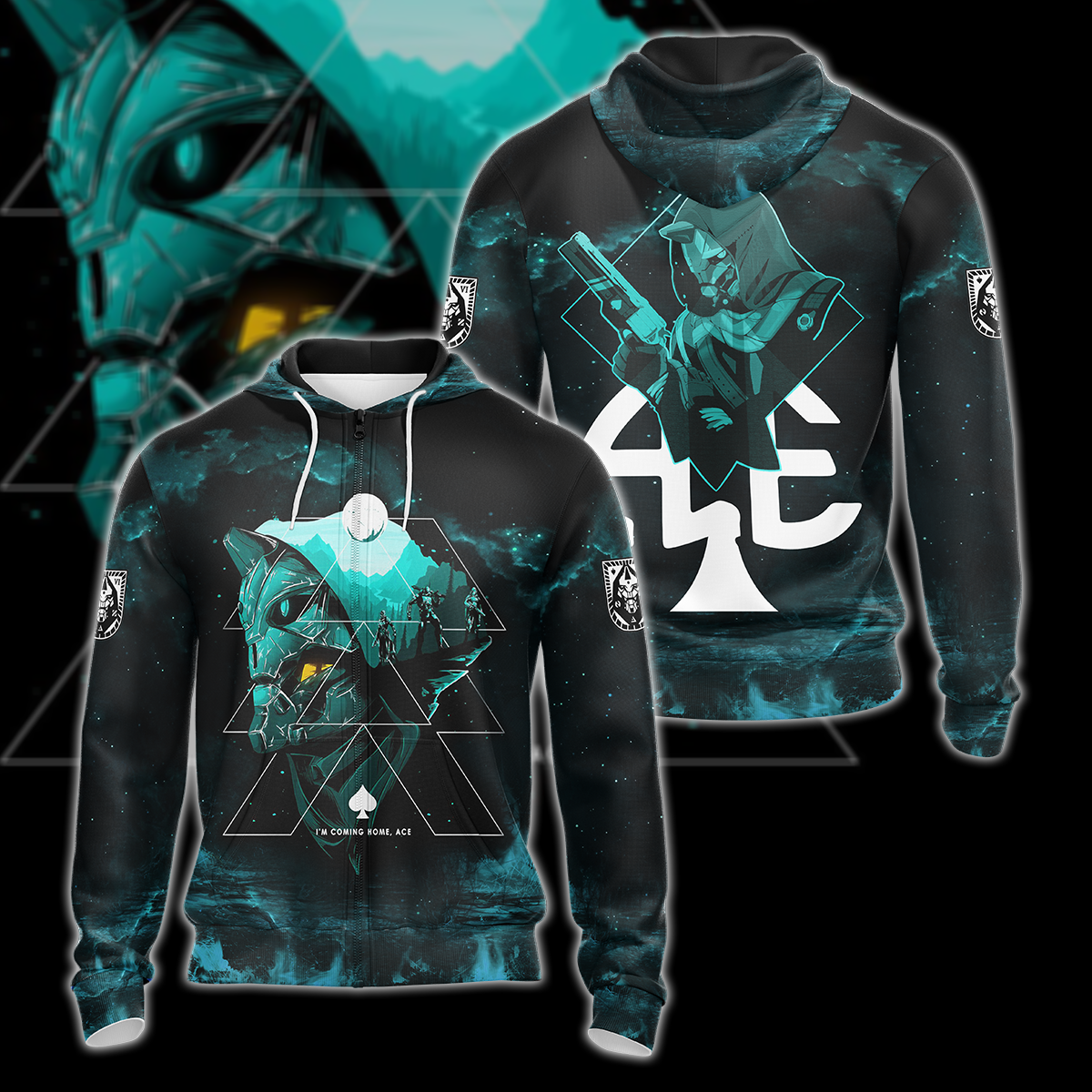 Destiny Ace 3D All Over Print T-shirt Tank Top Zip Hoodie Pullover Hoodie Hawaiian Shirt Beach Shorts Jogger