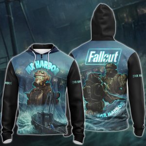 Fallout 4: Far Harbour Video Game 3D All Over Printed T-shirt Tank Top Zip Hoodie Pullover Hoodie Hawaiian Shirt Beach Shorts Jogger